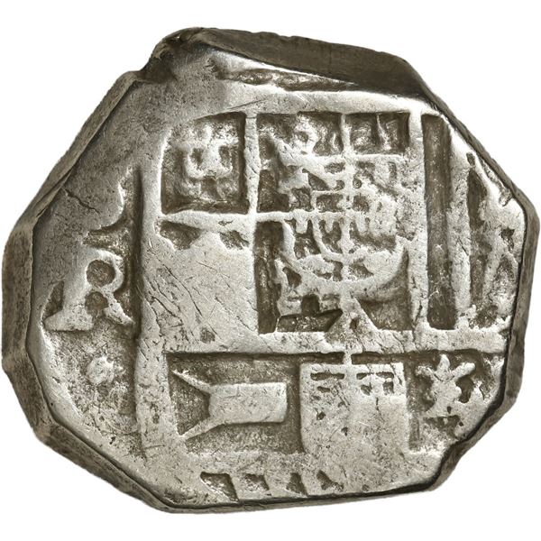 SPAIN, Seville, cob 4 reales, Philip IV, assayer R.
