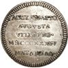 Image 1 : CUBA (under Spain), 2 reales-sized silver proclamation medal, Isabel II, 1834, Matanzas.