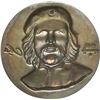 Image 2 : CUBA, bronze cliché medal, 1988, Che Guevara, ex-Roehrs.
