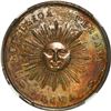 Image 1 : PERU, Lima, 1 sol-sized silver medal, 1877, banknote incineration, NGC AU 55.