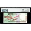 Image 2 : COSTA RICA, San José, Banco Central, 2000 colones specimen, 30-7-1997, series A, PMG Choice UNC 64.