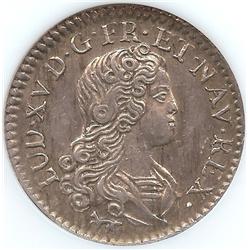 French Regime Livre Dàrgent 1720 NGC AU53