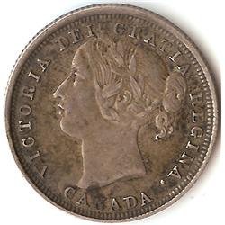 Canada 20 Cents 1858 about EF
