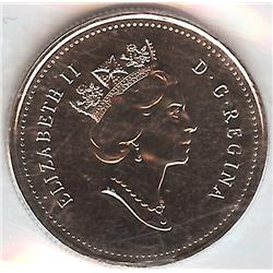 Canada 25 Cents 1999 September Mule ICCS MS65
