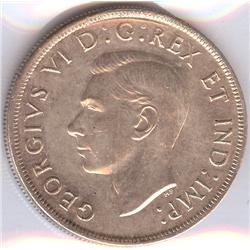 Canada $1 1945 Repunched 5 ICCS EF45