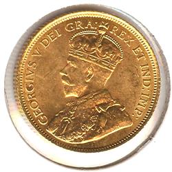 Canada $5 1912 AU55