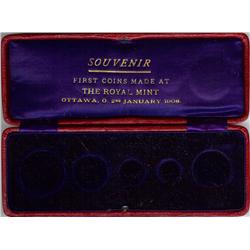 Canada Specimen Set 1908 with Rare variant Box all ICCS Graded