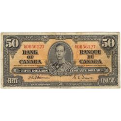 Bank of Canada $50 1937 Issue BC-26a