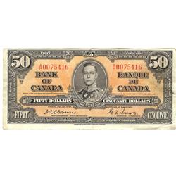 Bank of Canada $50 1937 Issue BC-26a