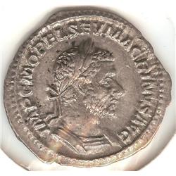 Macrinus Denarius 217-218 AD