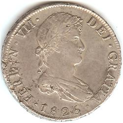 Bolivia 8 Reales 1825 PTS JL