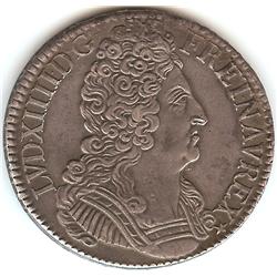France Louis XIV Ecu 1709A 3 Crowns Rev