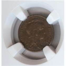 France 1 Centime 1910 NGC AU55 BN