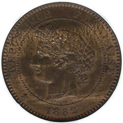 France 10 Centimes 1882A NGC MS63 BN