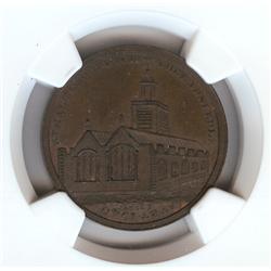 Great Britain 1/2P Token Middlesex-Skidmore`s NGC AU58