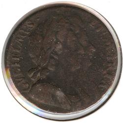 Great Britain William & Mary 1/2 Penny 1694