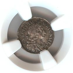 Great Britain Charles II Penny 1677 NGC MS62