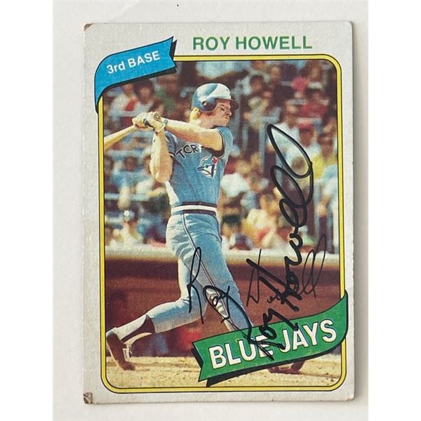 Toronto Blue Jays Roy Howell signed 1980 Topps #488 trading card