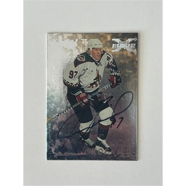 Phoenix Coyotes Jeremy Roenick 1998 In The Game #107 signed trading card