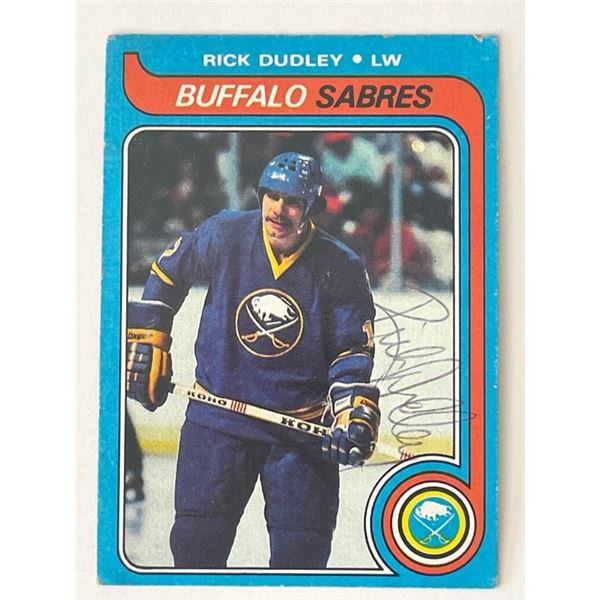 Buffalo Sabres Rick Dudley 1979 Tops#37 singed trading card