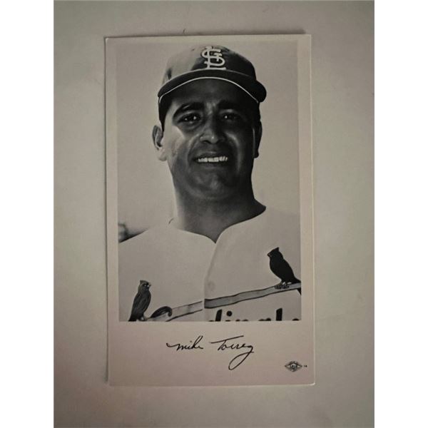 Mike Torrey facsimile signed photo. 3x5 inches