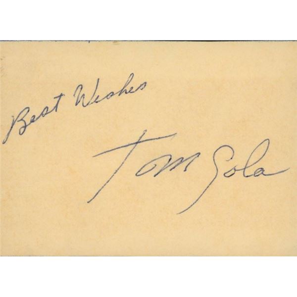 NBA Tom Gola original signature