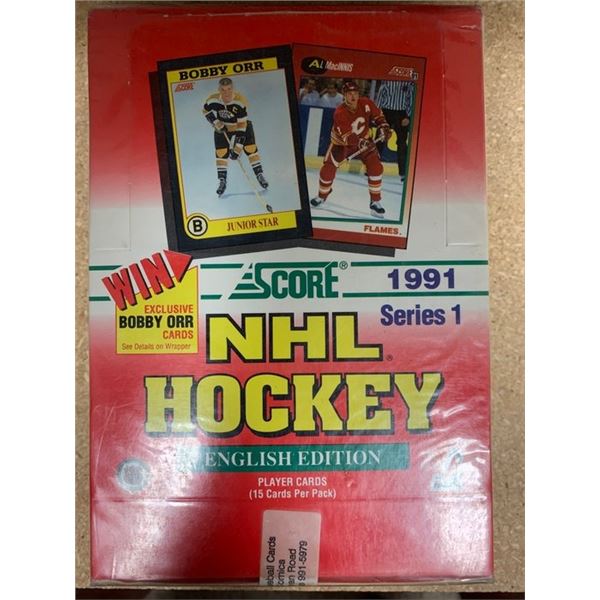 Score 1991 hockey cards