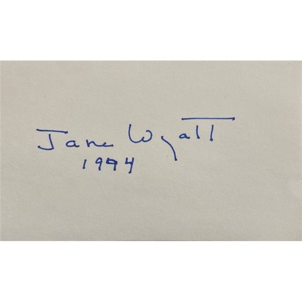 Star Trek Jane Wyatt original signature