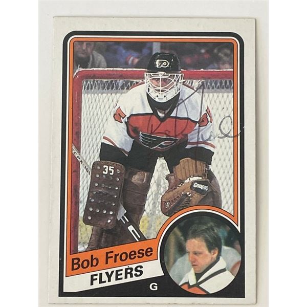 Philadelphia Flyers Bob Froese 1984 Topps #117 signed trading card