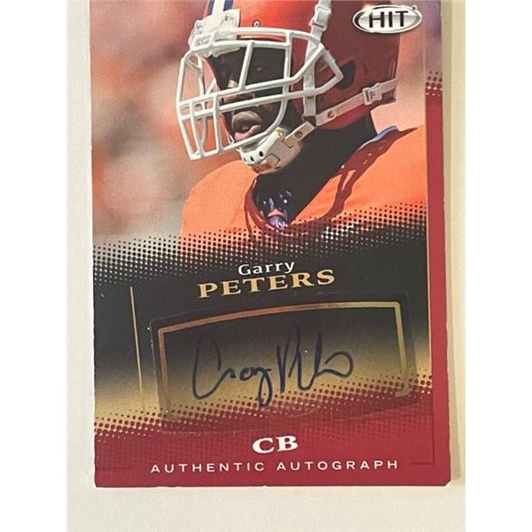 Clemson Tigers Gary Peters signed 2015 Sage Hit #A100 trading card