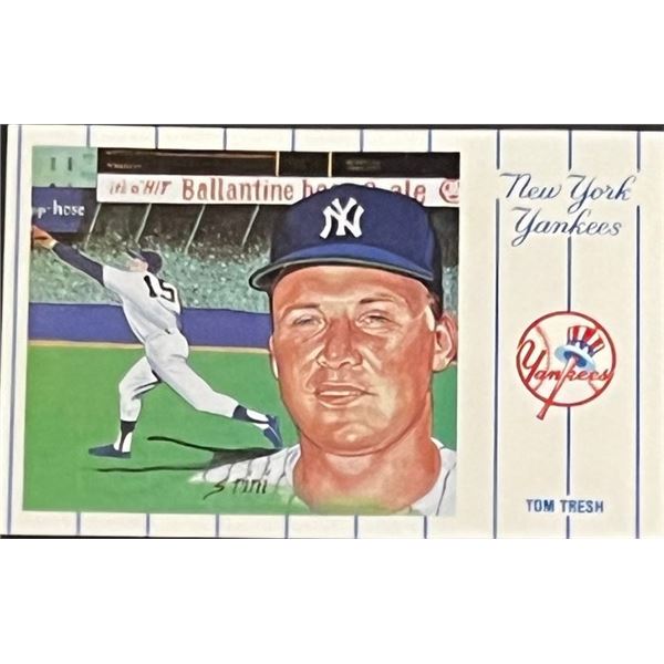 1961 New York Yankees Team Tom Tresh Postcard Series No.1. Card 2 of 12