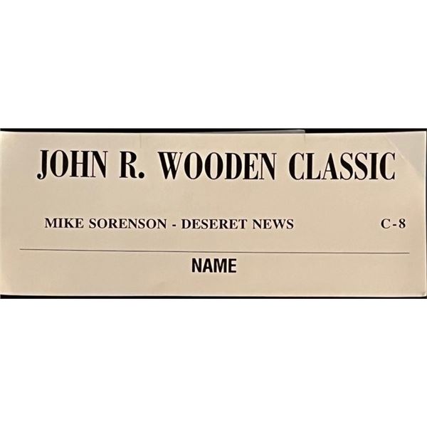 John Wooden Classic Press Assignment Card
