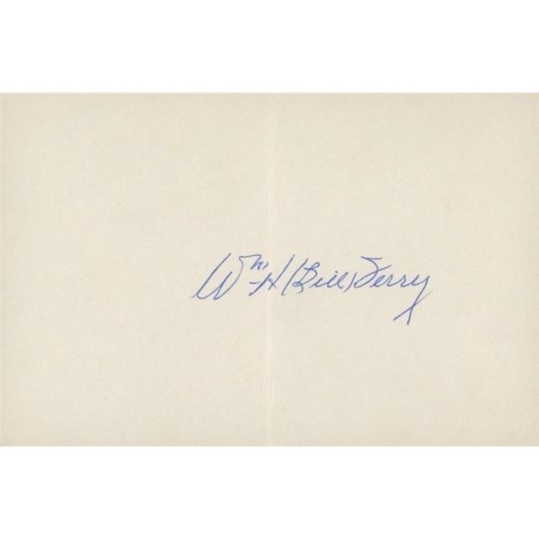 Bill Terry original signature