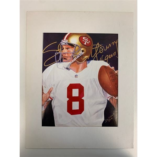 Steve Young Matted Magazine Artwork