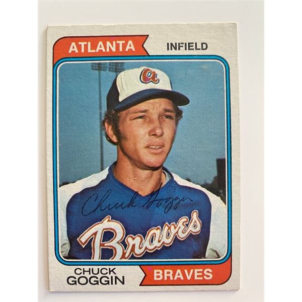 Atlanta Braves Chuck Goggin TCG #457 signed trading card