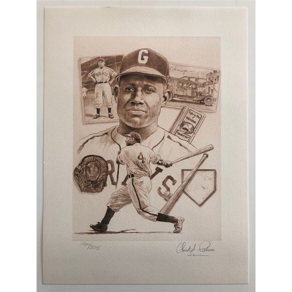 Buck Leonard Artwork. Individually  Numbered Print Signed by Artist.