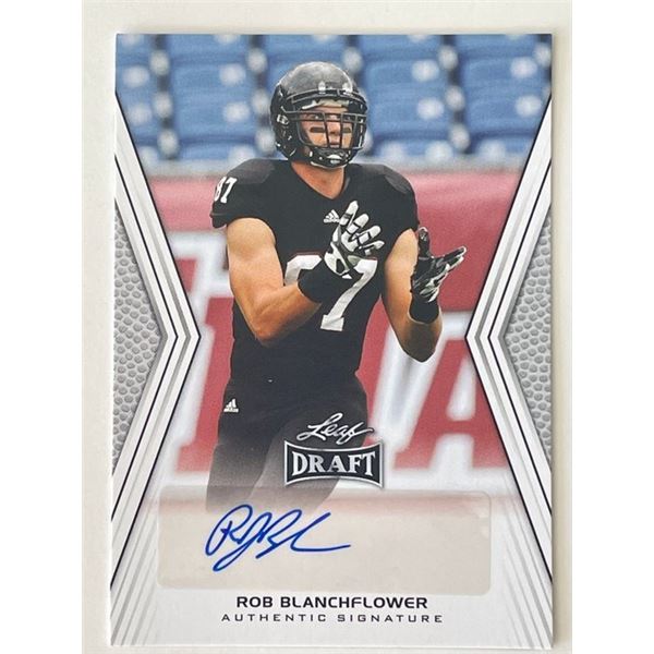Rob Blanchflower 2014 Leaf Draft #48 signed trading card