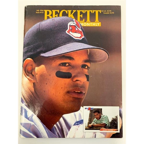 Beckett Baseball Monthly Magazine - Manny Ramirez -July 1994 Issue #112