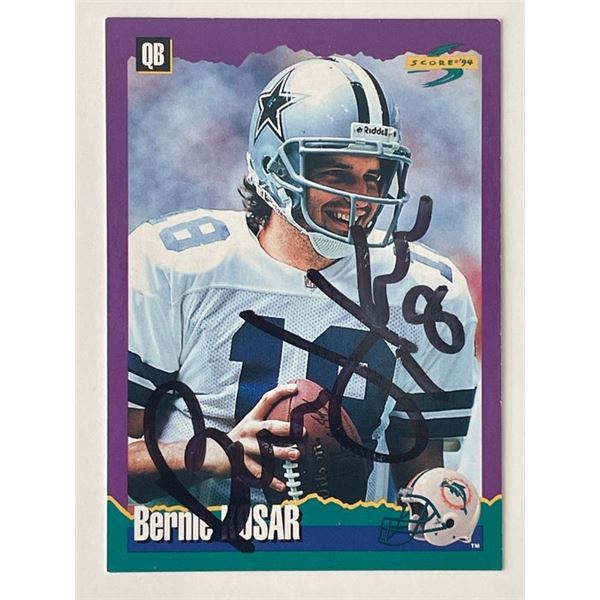 Miami Dolphins Bernie Kosar 1994 Pinnacle #245 signed trading card