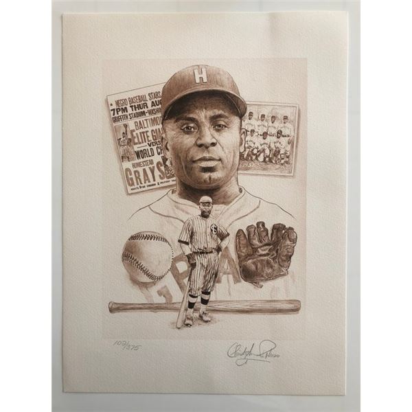Oscar Charleston Artwork. Individually  Numbered Print Signed by Artist