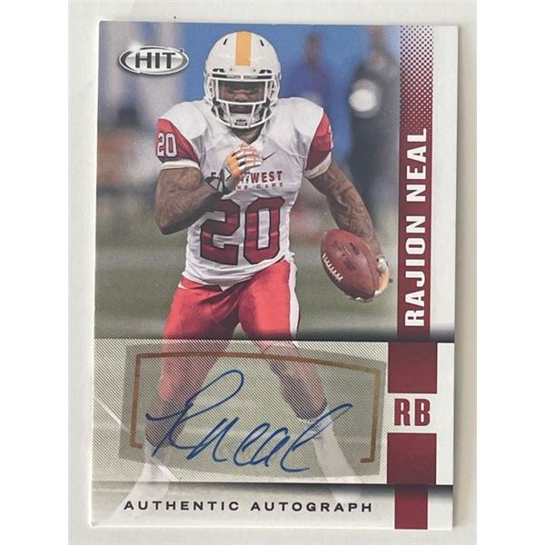 Rajion Neal signed autograph card