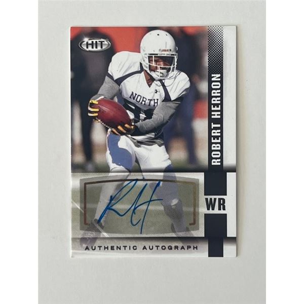 Robert Herron signed autographed card