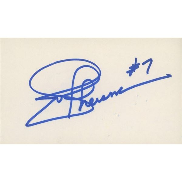 Washington Redskins QB Joe Theismann original signature