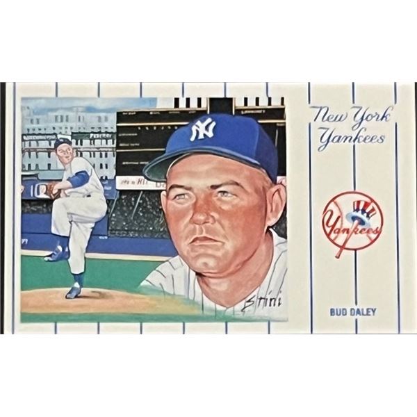 1961 New York Yankees Team Bud Daley Postcard Series No.3. Card 11 of 12