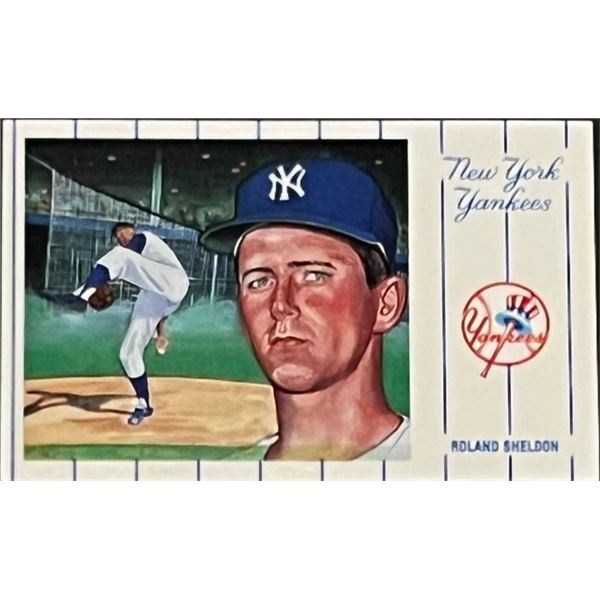 1961 New York Yankees Team Roland Sheldon Postcard Series No.3. Card 7 of 12