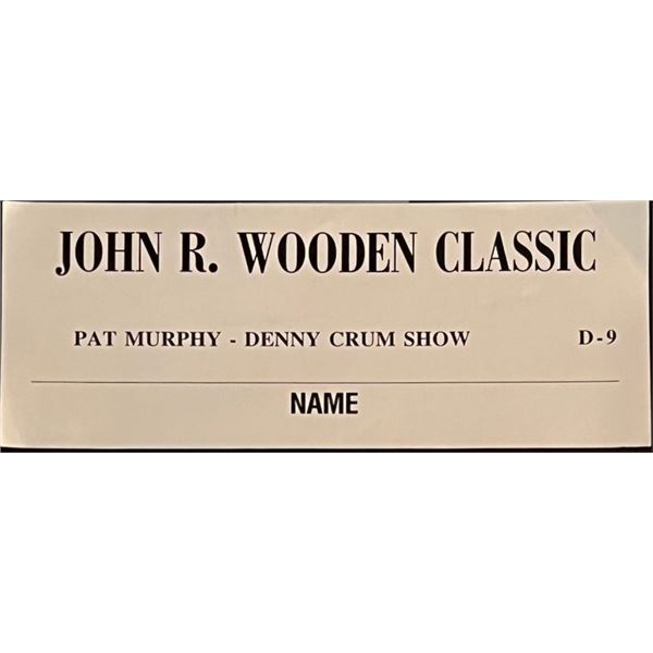 John Wooden Classic Press Assignment Card