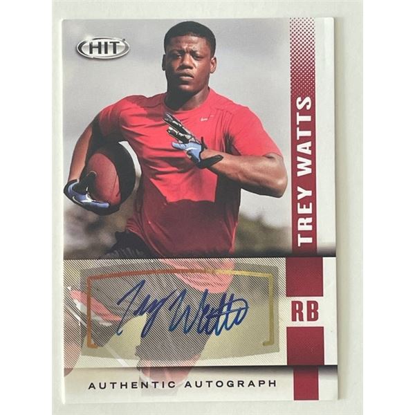 Trey Watts signed autograph card
