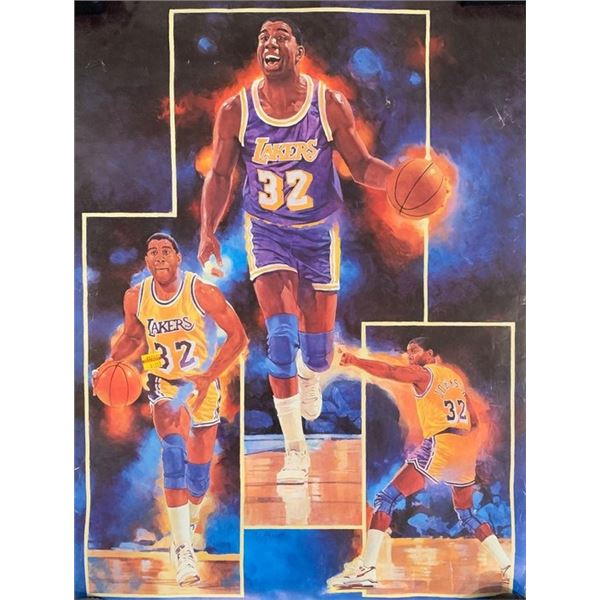 Magic Johnson vintage poster