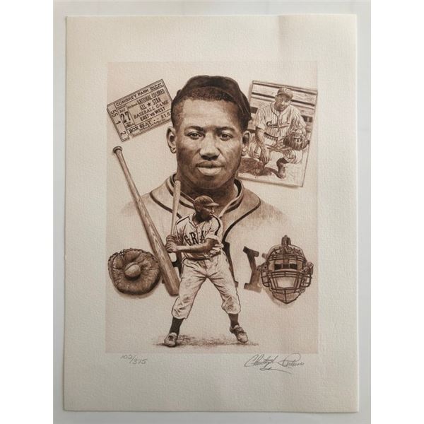 Josh Gibson Artwork. Individually  Numbered Print Signed by Artist
