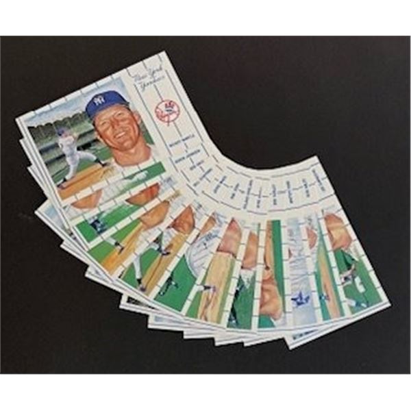 1961 New York Yankees Team Postcards Series No.3. Set of 12.